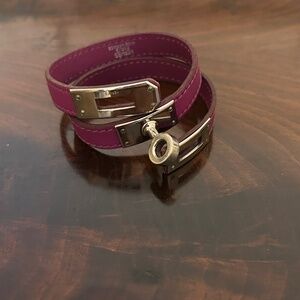 Authentic Hermes Kelly Double Tour Bracelet